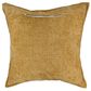 Chanasaya 20" Square Textured Accent Throw Pillow in Yellow, , large