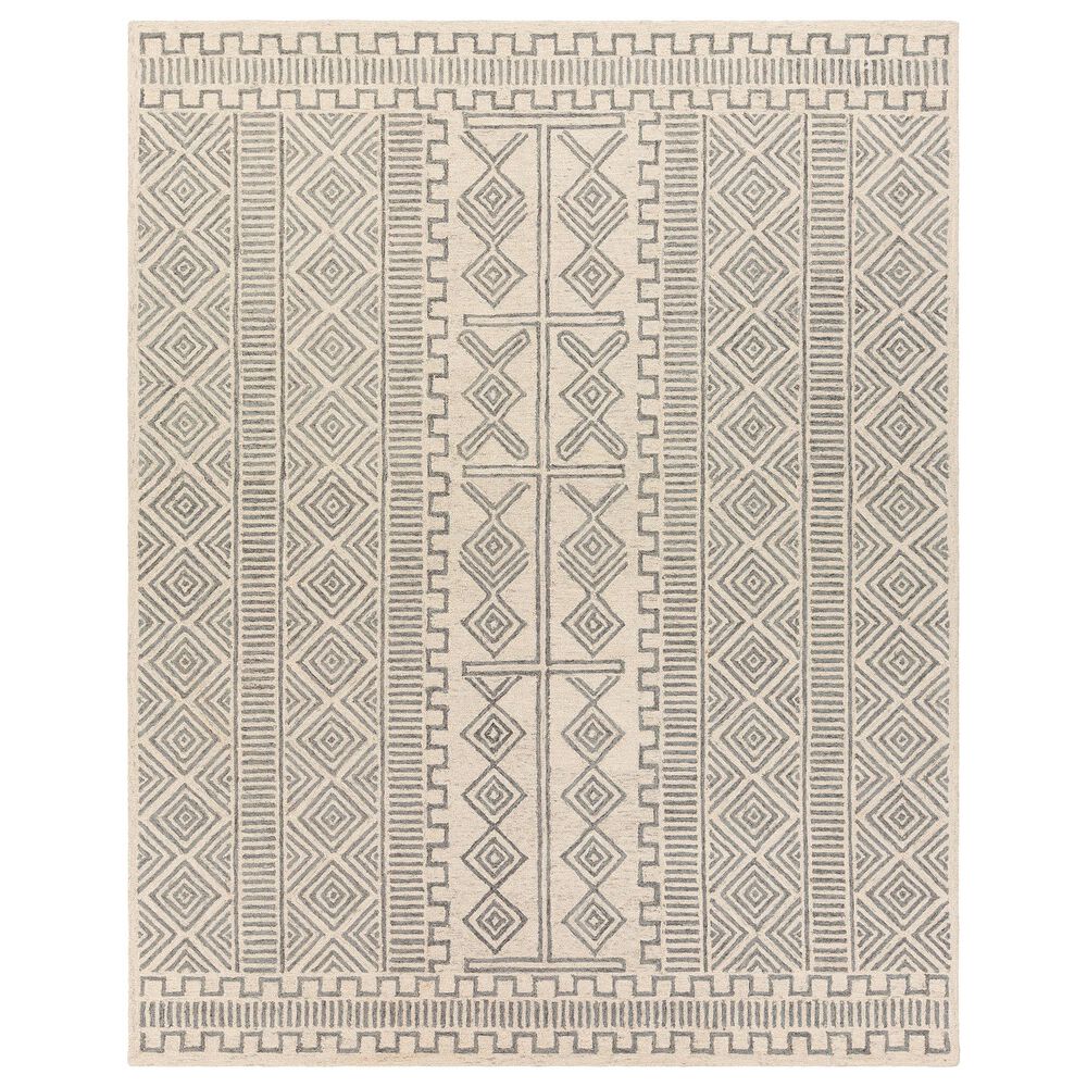 Surya Granada GND-2325 8' x 10' Medium Gray, Beige and Charcoal Area Rug, , large