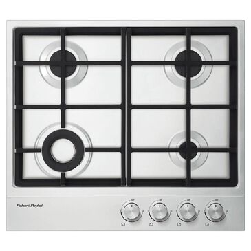 Fisher & Paykel 24" 4 Burner Gas on Steel Cooktop in Stainless Steel With Polished Strip, , large