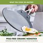 Green Pan Valencia Pro 9.5" Ceramic Nonstick Crepe Pan in Grey, , large