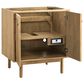 James Martin Vanities Laurent 30" Single Bathroom Vanity in Light Natural Oak with Single Hole 3 cm White Zeus Quartz Top and Rectangular Sink, , large