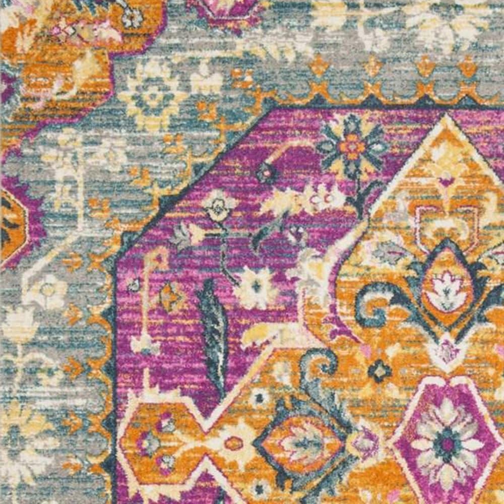 Safavieh Madison MAD119G 3&#39; x 5&#39; Light Grey and Fuchsia Area Rug, , large