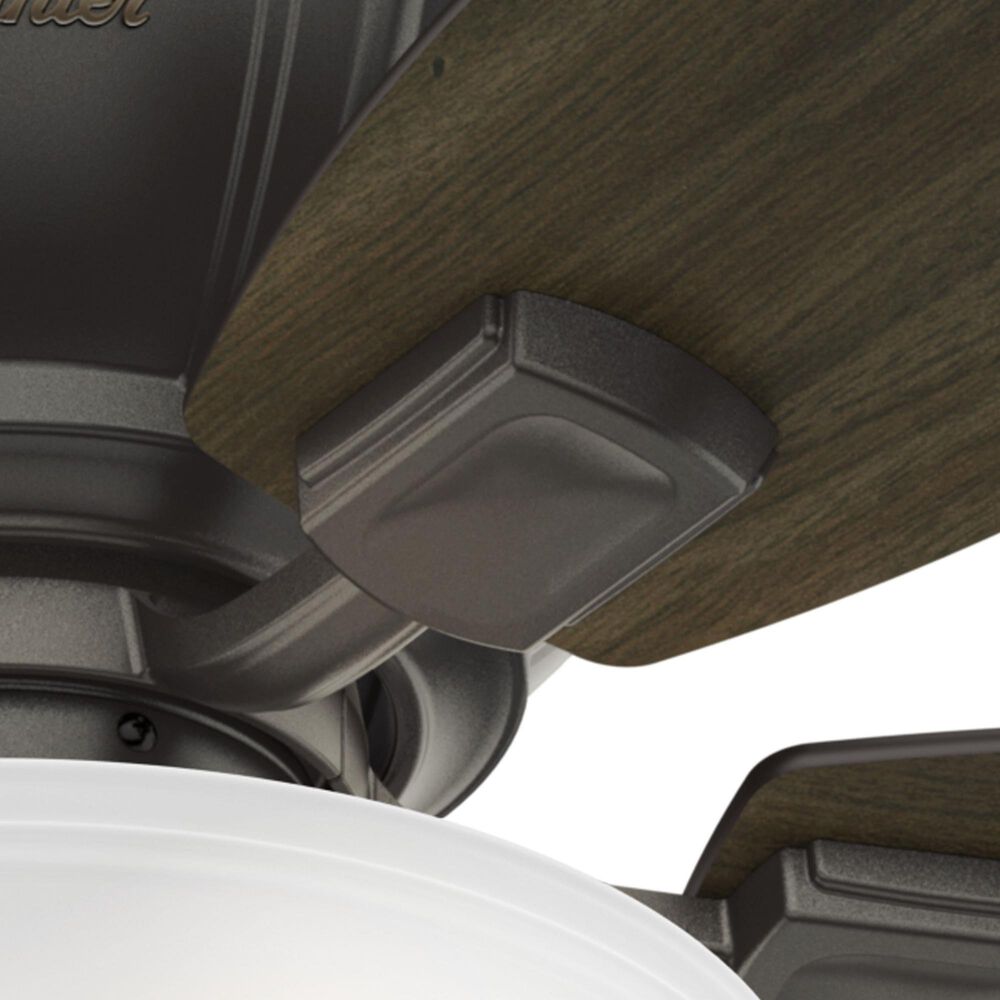 Hunter Kenbridge Low Profile 52&quot; Ceiling Fan with LED Lights in Noble Bronze, , large