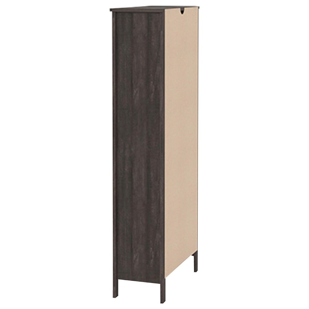Sauder 9-Shelf Tall Cubby Bookcase in Blade Walnut, , large
