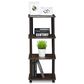 HOMLUX Turn-N-Tube 3-Space Bookshelf in Walnut and Brown, , large