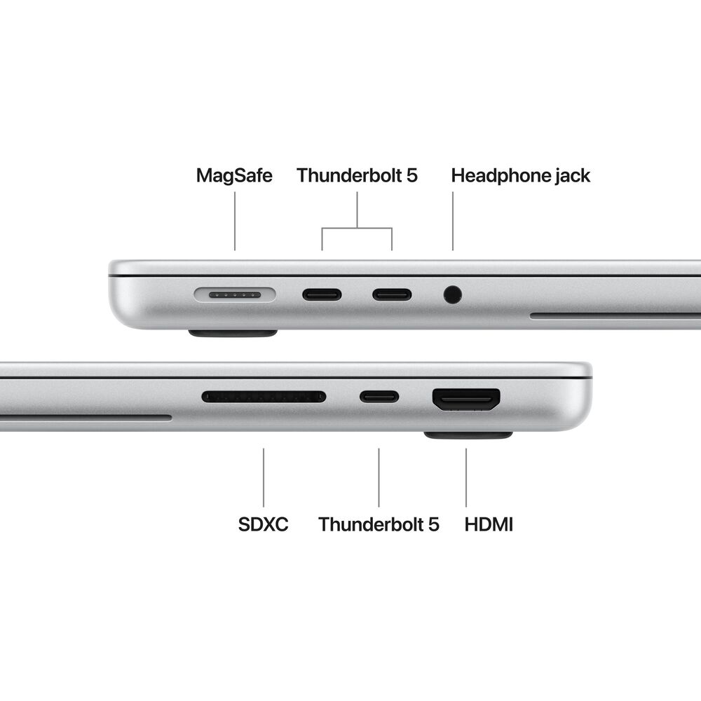 Apple MacBook Pro 14-inch with PROLED XDR display - M5 Pro chip - 18-core CPU - 20-core GPU - 48GB - 1TB SSD - Silver (Latest Model) (Pre-Order), , large