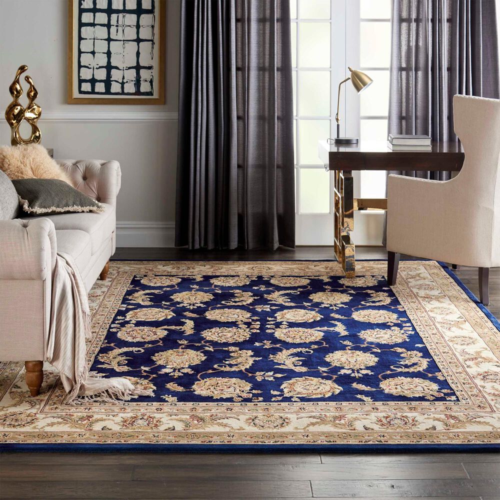 Nourison 2000-2022 3&#39;9&quot; x 5&#39;9&quot; Navy Area Rug, , large