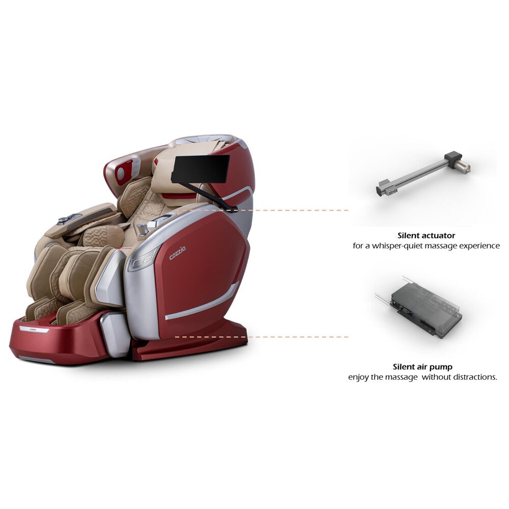 Cozzia CZ-800 Massage Chair in Red, , large