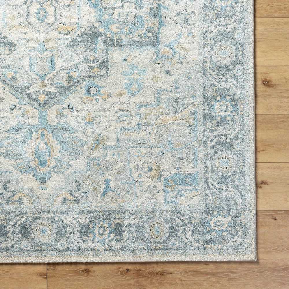 Surya Avellino 10&#39; x 14&#39; Light Beige, Gray, Pale Blue, Deep Teal, Denim, Tan and Light Olive Area Rug, , large