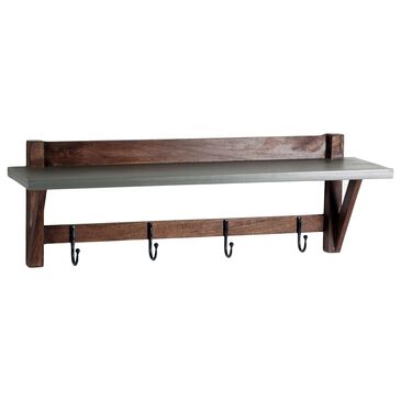 Timberlake Brookside 40" Entryway Coat Hook in Light Gray and Brown, , large