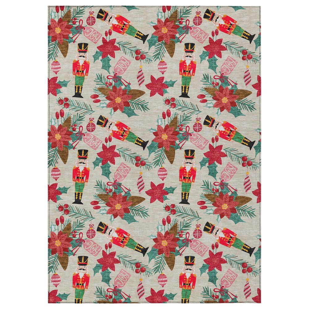 Dalyn Rug Company Wonderland WN30 5" x 7"6" Beige Indoor/Outdoor Area Rug, , large