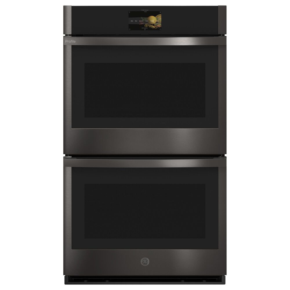 GE Profile 30" Convection Double Wall Oven in Black Stainless Steel, , large