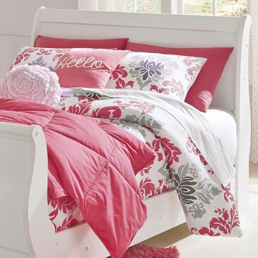 Signature Design by Ashley Anarasia Full Sleigh Headboard in White , , large