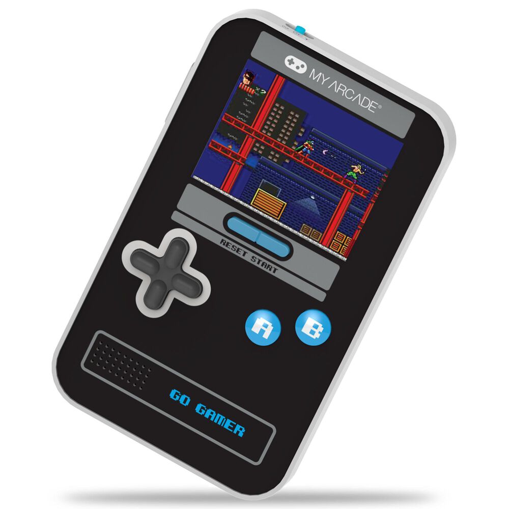 My Arcade Go Gamer Classic Handheld Gaming in Black and Blue, , large