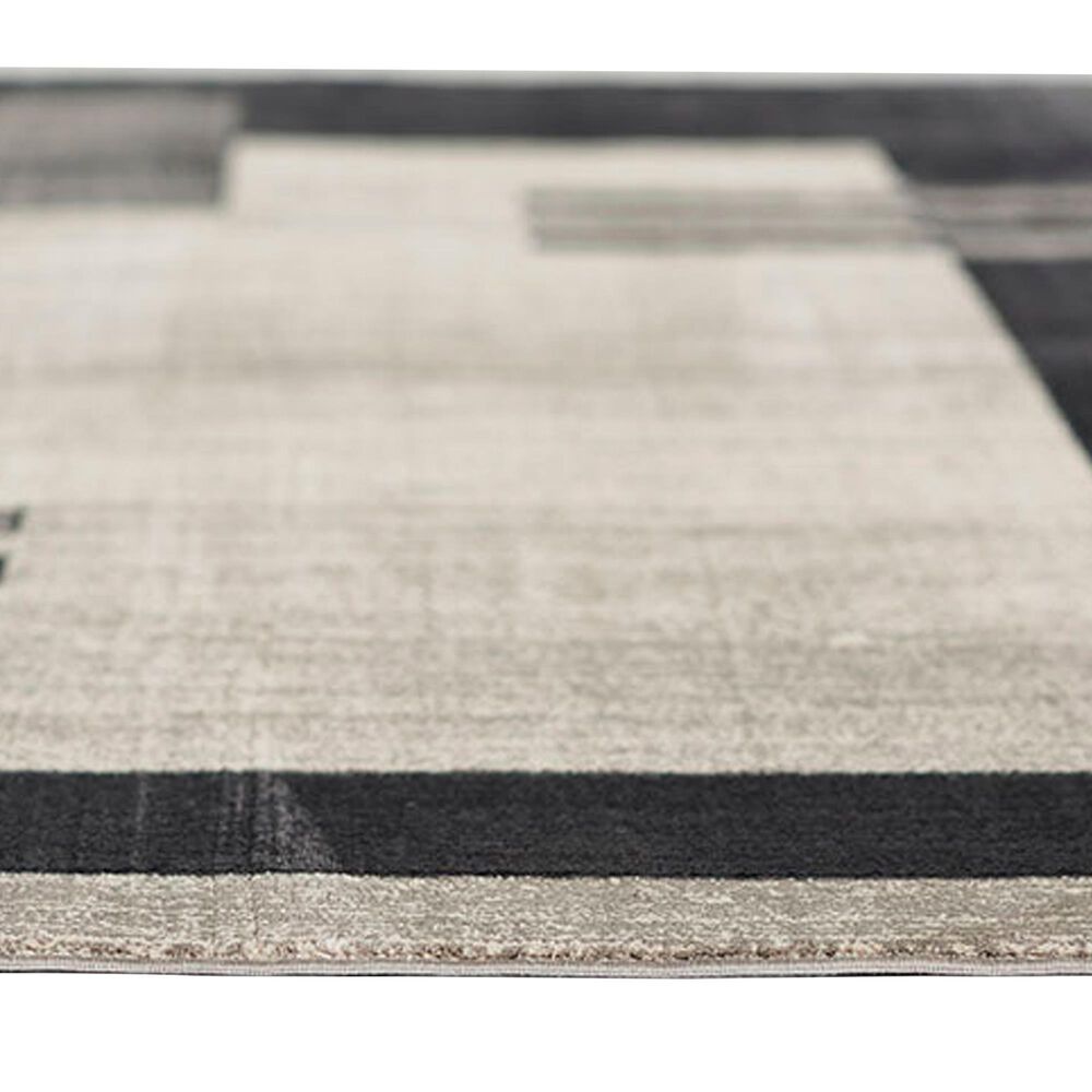 Momeni Edition EDI-4 3&#39;10&quot; x 5&#39;7&quot; Charcoal Area Rug, , large