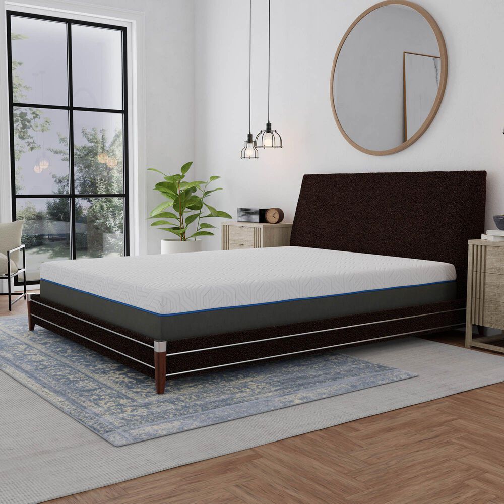 Hearth and Haven Southbay Lavender Firm Gel Memory Foam Twin XL Mattress with Edge Support and Air Grid, , large