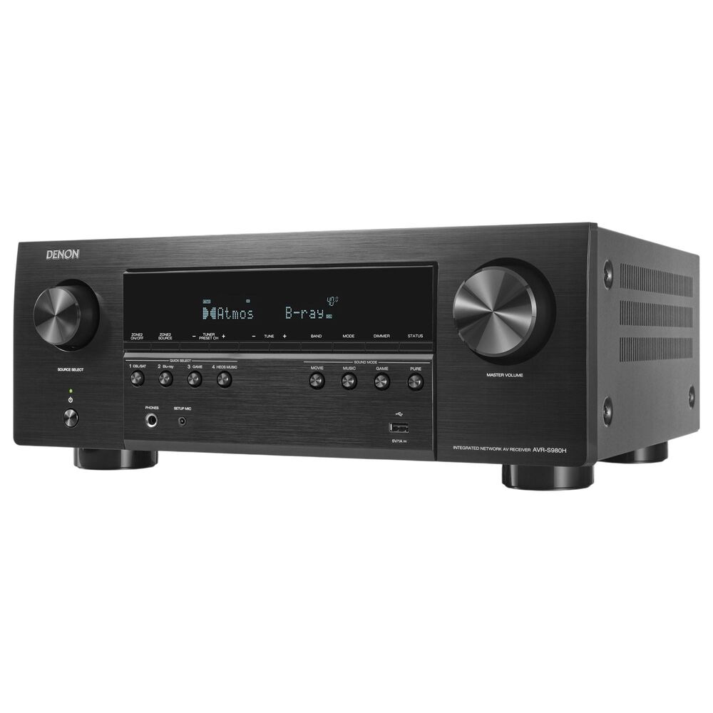 Denon 90W 7.2 Channels AV Receiver in Black, , large