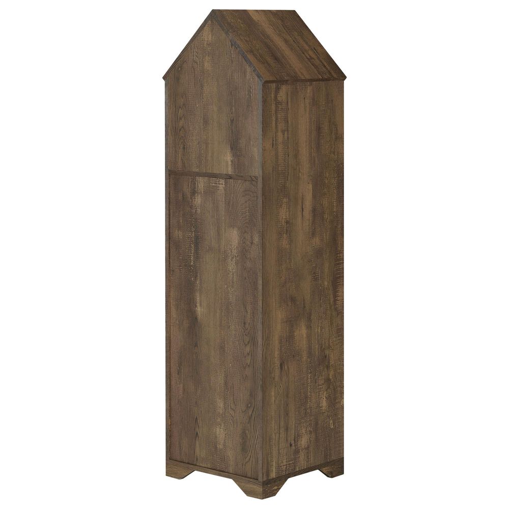 Furniture of America Nelson Wine Rack Buffet in Reclaimed Oak, , large