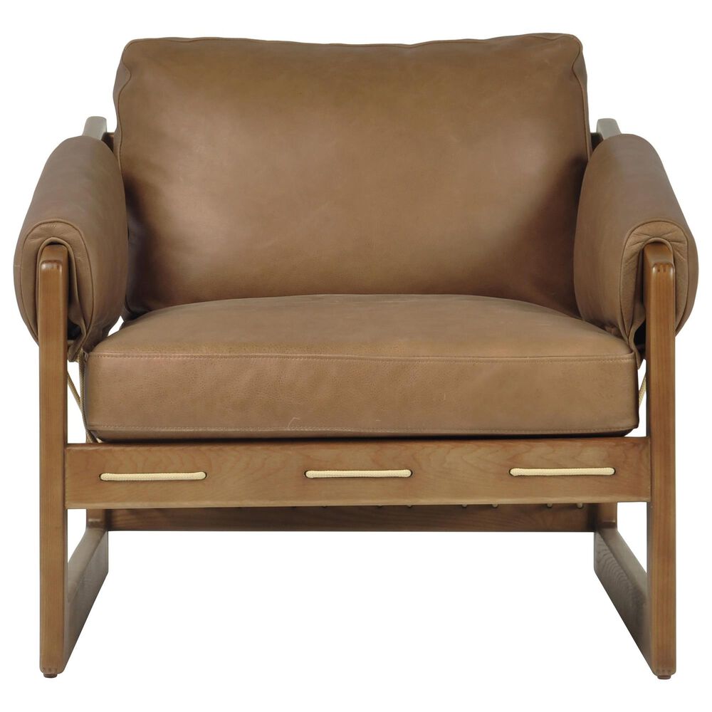 Four Hands Dustin Leather Accent Chair in Palermo Cognac, , large