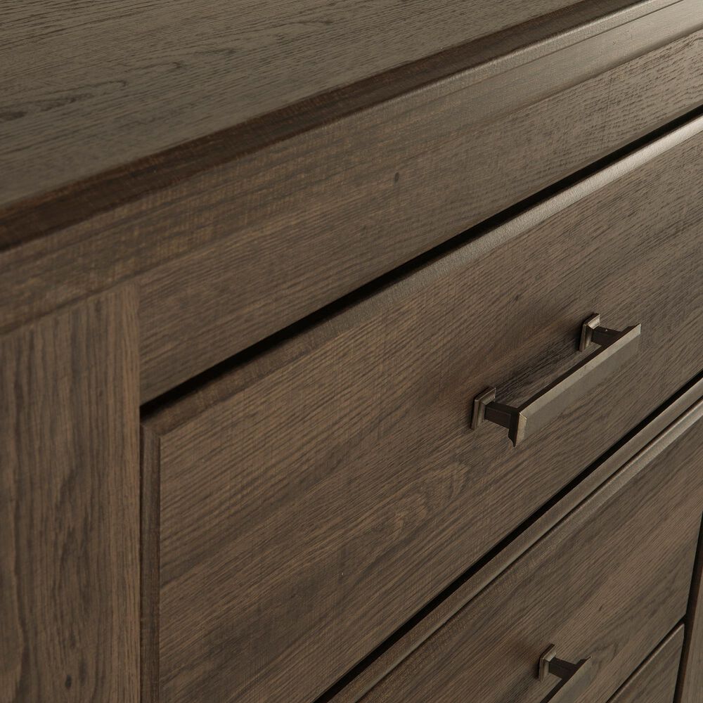 Ashley Juararo 5 Drawer Chest in Dark Brown, , large