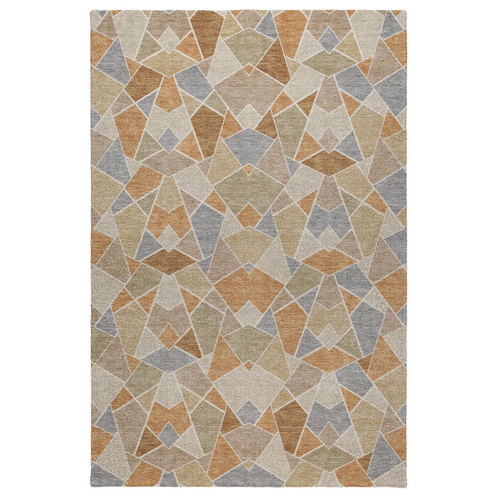 Dalyn Rug Company Kenner Geometric Copper 8" x 10" Area Rug, , large