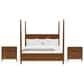 Shannon Hills Elsie Queen Bed with Two Nightstands in Classic Walnut, , large
