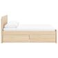 Ashley Onita Queen Panel Platform Bed with 1 Side Storage in Natural, , large