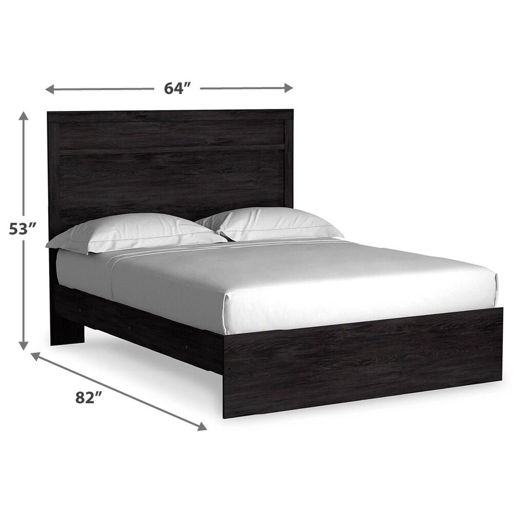 Ashley Belachime Queen Panel Bed in Dark Charcoal, , large