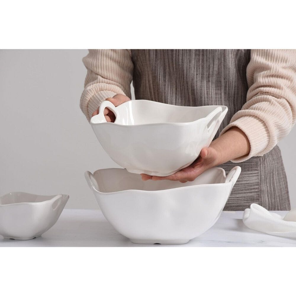 Pampa Bay Ivy Medium Bowl in White, , large