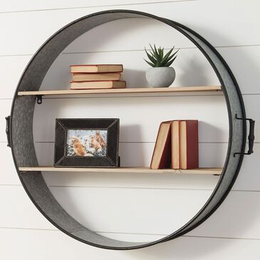 37B Eirny Wall Shelf in Antique Gray and Natural, , large