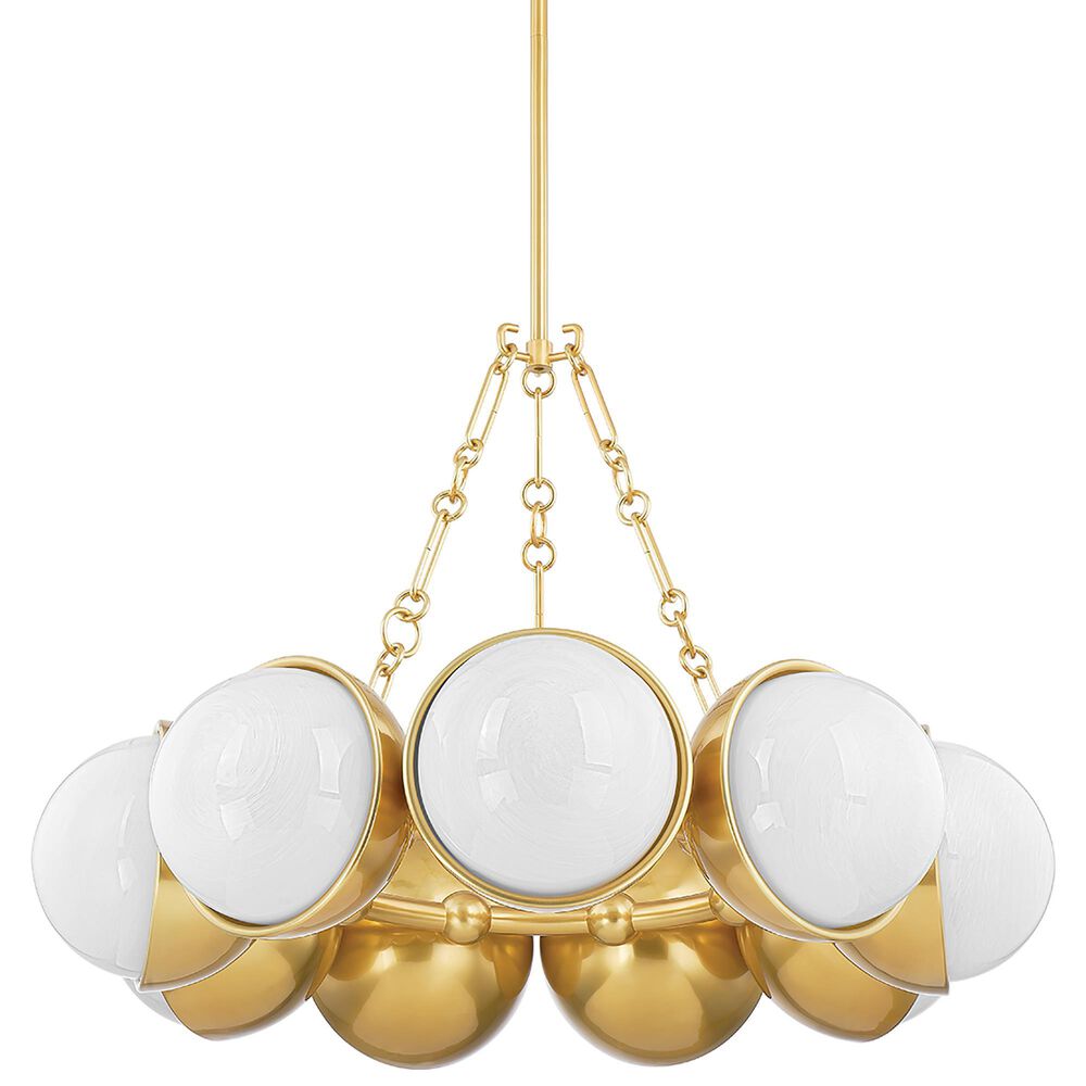 Corbett Lighting Althea 9-Light Chandelier in Vintage Polished Brass, , large