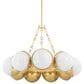 Corbett Lighting Althea 9-Light Chandelier in Vintage Polished Brass, , large