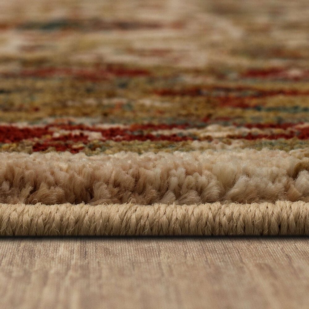 Karastan Spice Market Keralam Cream 5'3" x 7'10" Area Rug, , large