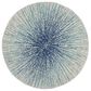 Safavieh Evoke EVK228A 3" Round Royal and Ivory Area Rug, , large