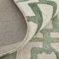 Feizy Lorrain 5" x 8" Green and Ivory Area Rug, , large