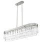 Golden Lighting Ciara 6-Light Linear Pendant in Peruvian Silver, , large