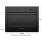 Fisher & Paykel 24 Single Electric Wall Oven with 23-Function and Convection in Black, , large