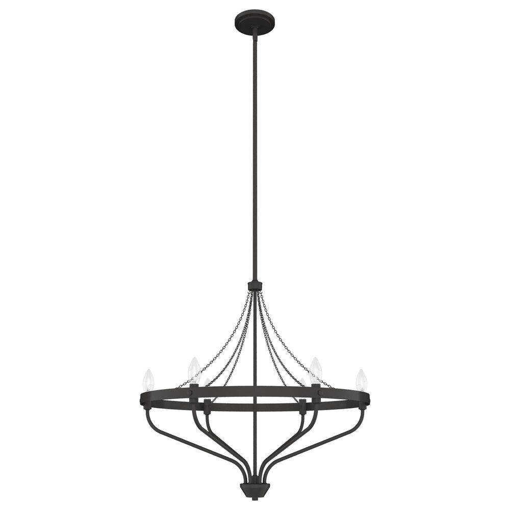 Hunter Merlin 6-Light Chandelier in Noble Bronze, , large