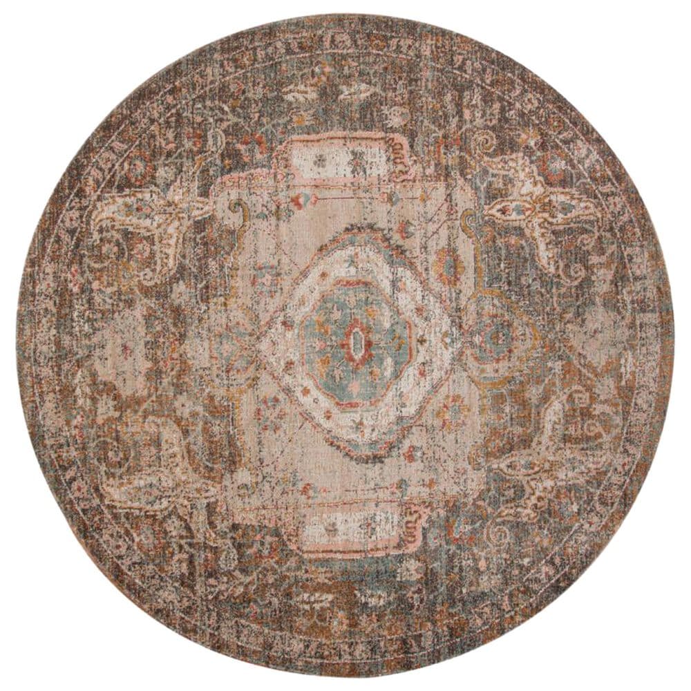 Amer Rugs Eternal 6"7" Round Taupe Area Rug, , large