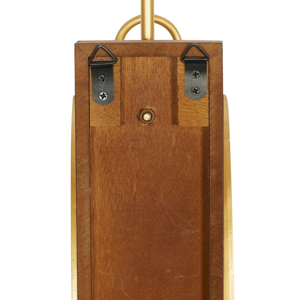 Maple and Jade 6&quot; x 24&quot; Candle Holder Wall Sconce in Gold and Dark Brown, , large