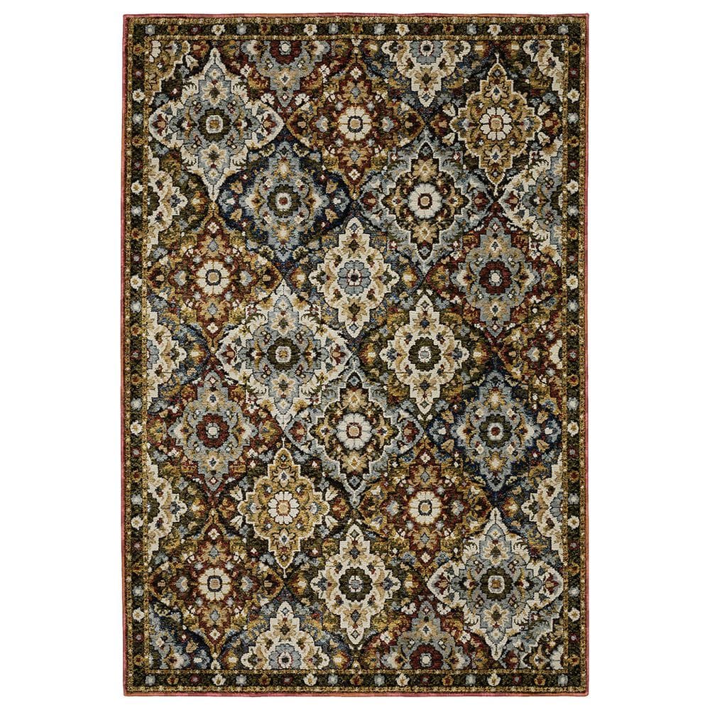 Oriental Weavers Andorra 1"10" x 3"2" Red and Multicolor Area Rug, , large
