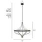 Hunter Merlin 6-Light Chandelier in Rustic Iron and Alturas Gold, , large