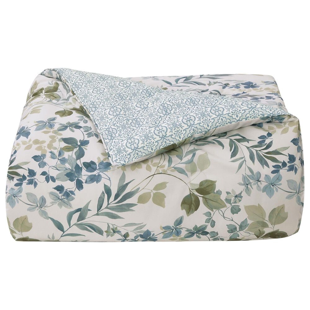 J. Queen New York Evergreen 4-Piece California King Comforter Set in Blue, , large
