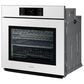 Samsung 2-Piece Kitchen Package with White 30" Single Wall Oven and Black Stainless Steel 30" Smart Gas Cooktop, , large