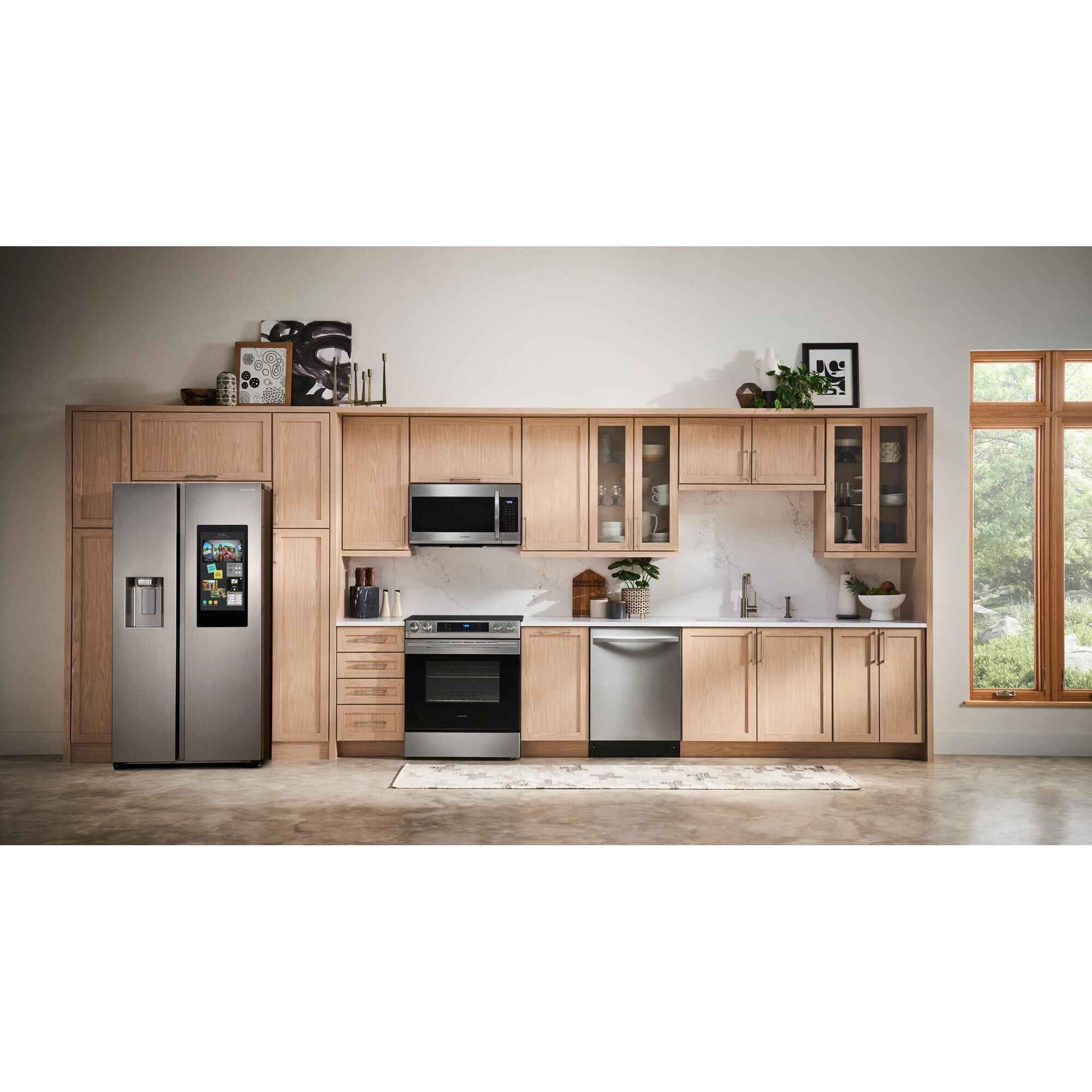 Largest capacity side by store side refrigerator