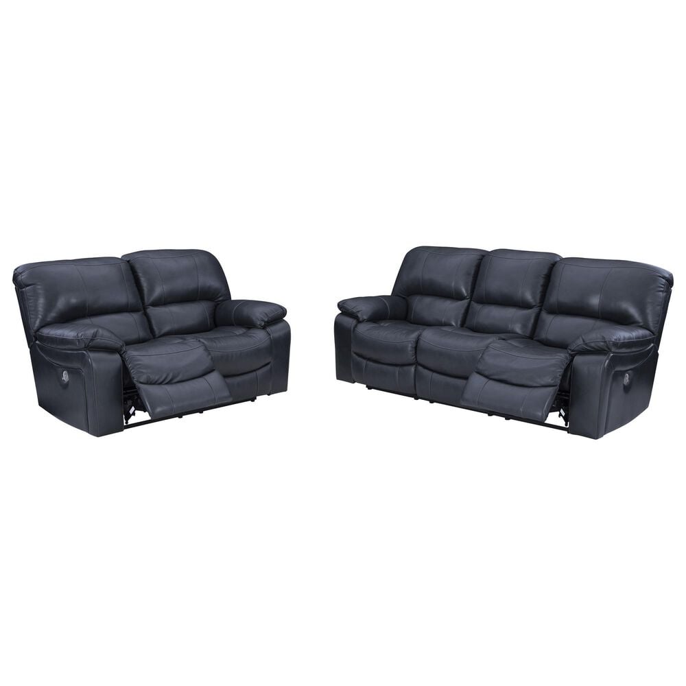 Ashley Leesworth 2-Piece Power Reclining Living Room Set in Ocean, , large