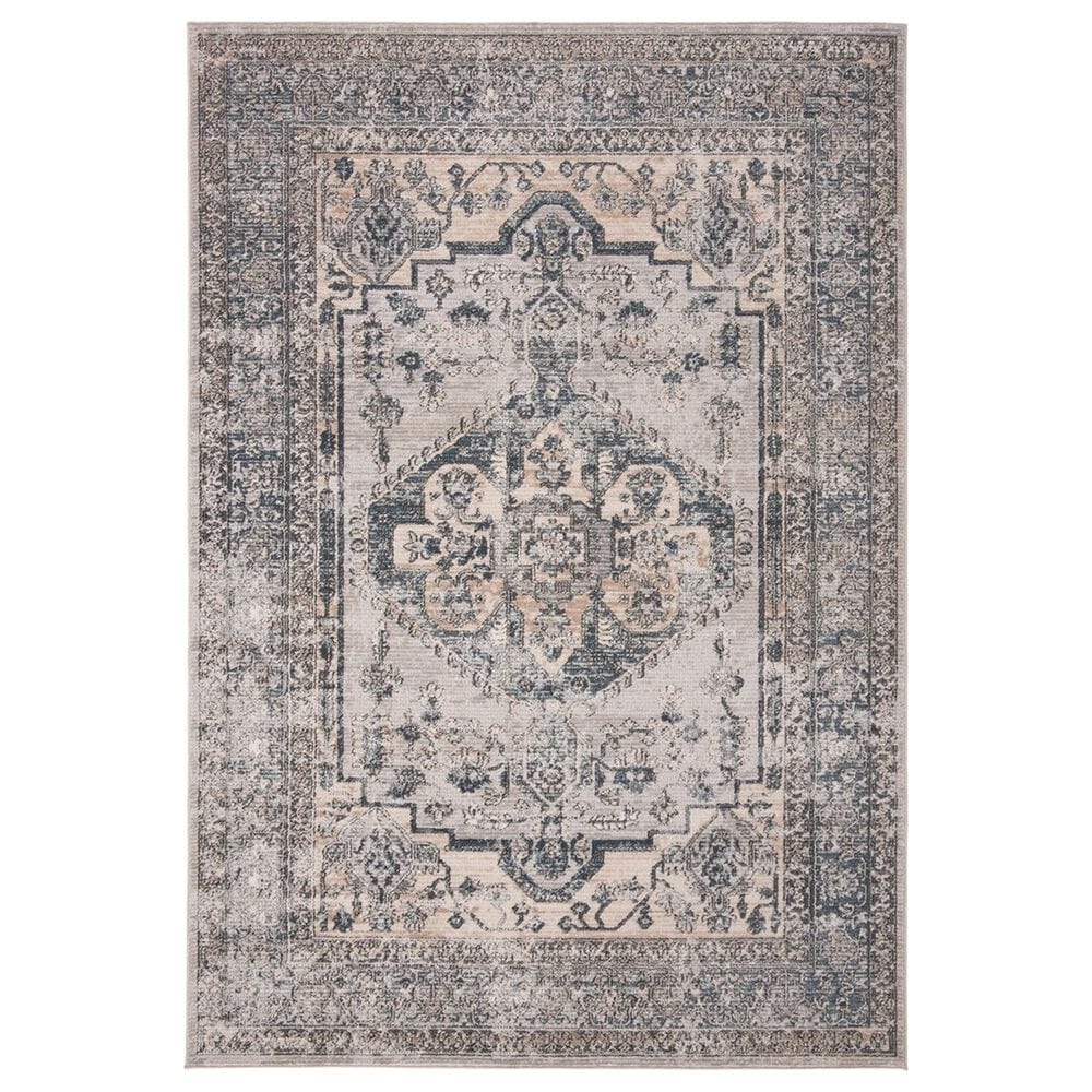 Safavieh Oregon 6"7" x 9" Light Blue and Ivory Area Rug, , large