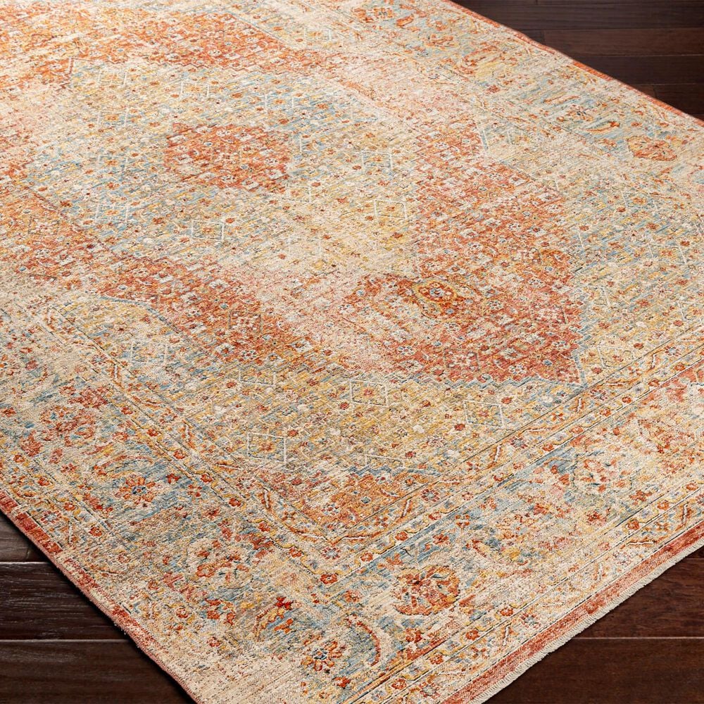 Surya Aspendos 5&#39; x 7&#39;5&quot; Black, Burgundy, Burnt Orange, Charcoal, Dark Blue, Denim, Dusty Pink, Light Beige and Light Gray Area Rug, , large
