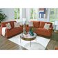 Ashley Aviemore Stationary Sofa and Loveseat Set in Spice, , large