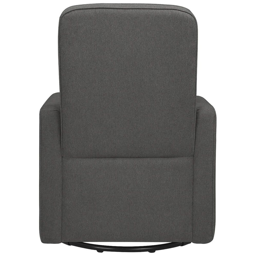 DaVinci Olive All-Purpose Swivel Glider with Bonus Ottoman in Dark Grey, , large